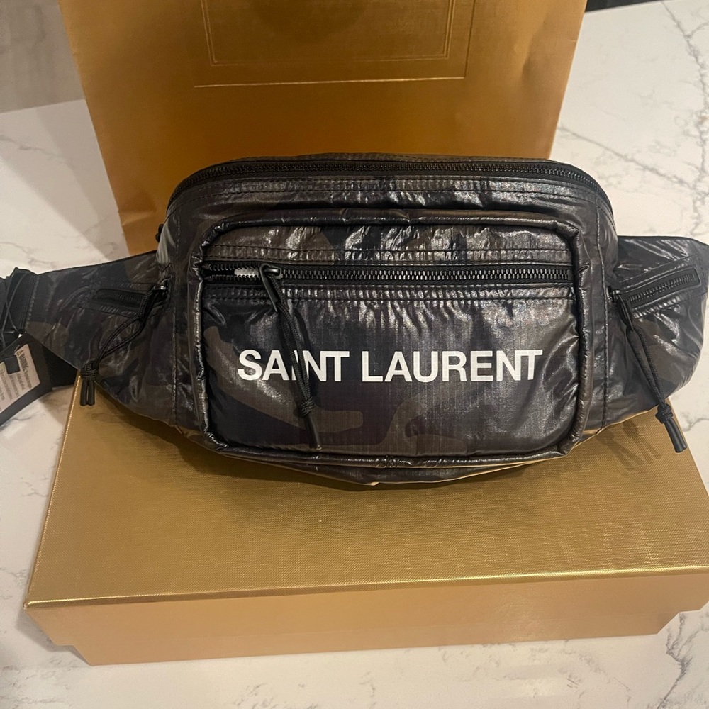 Brand New In Box Saint Laurent Camo Belt Bag